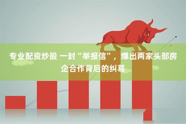 专业配资炒股 一封“举报信”,爆出两家头部房企合作背后的纠葛